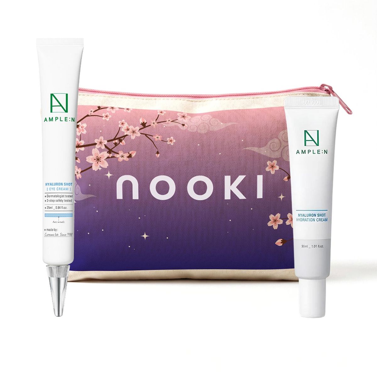 COREANA - Set Crema larga duración AH 30ml +crema de ojos AH 25 ml + Bolsito