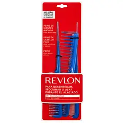 REVLON - Set 3 Peines Cola y Estándar Antiestático - PS