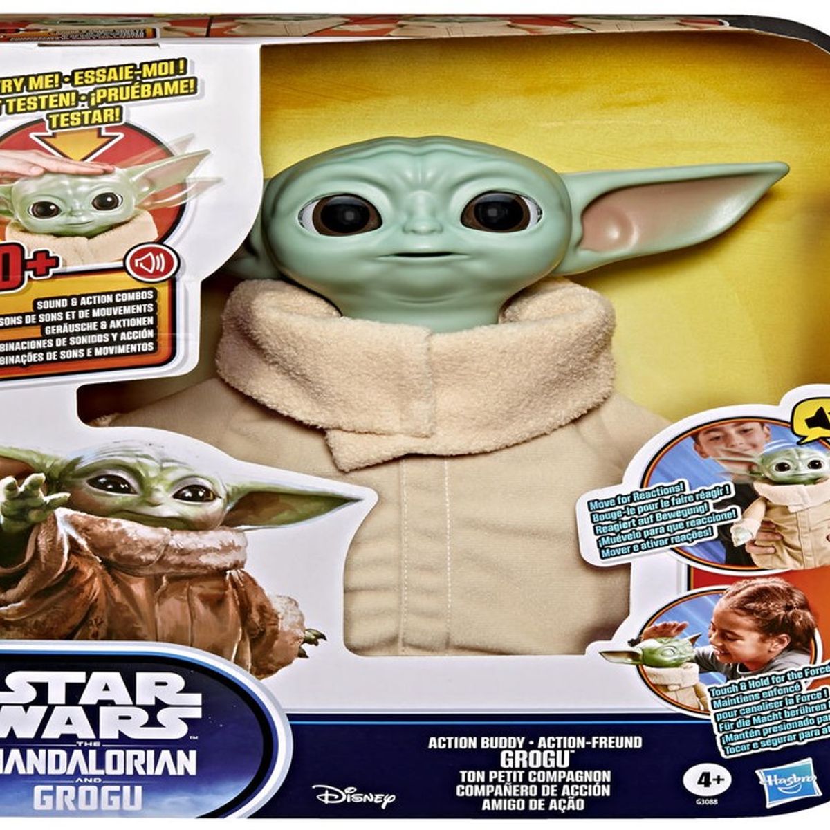 STAR WARS - Figura de Acción Star Wars Grogu Compañero de acción