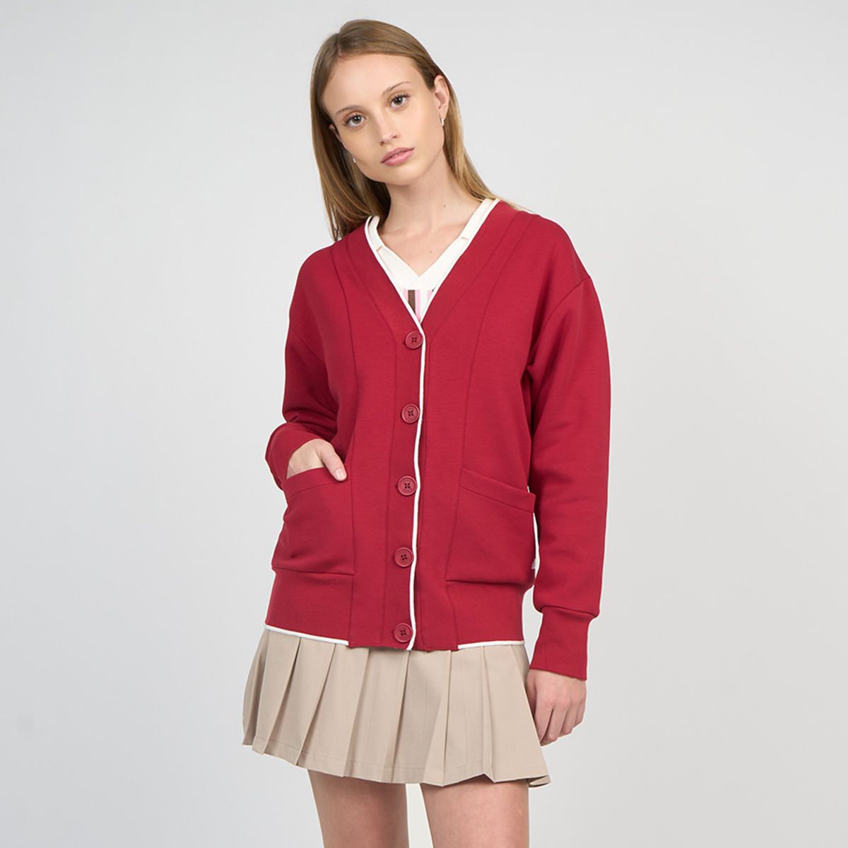 ELLESSE - POLERON MUJER ELLESSE GABINA ROJO