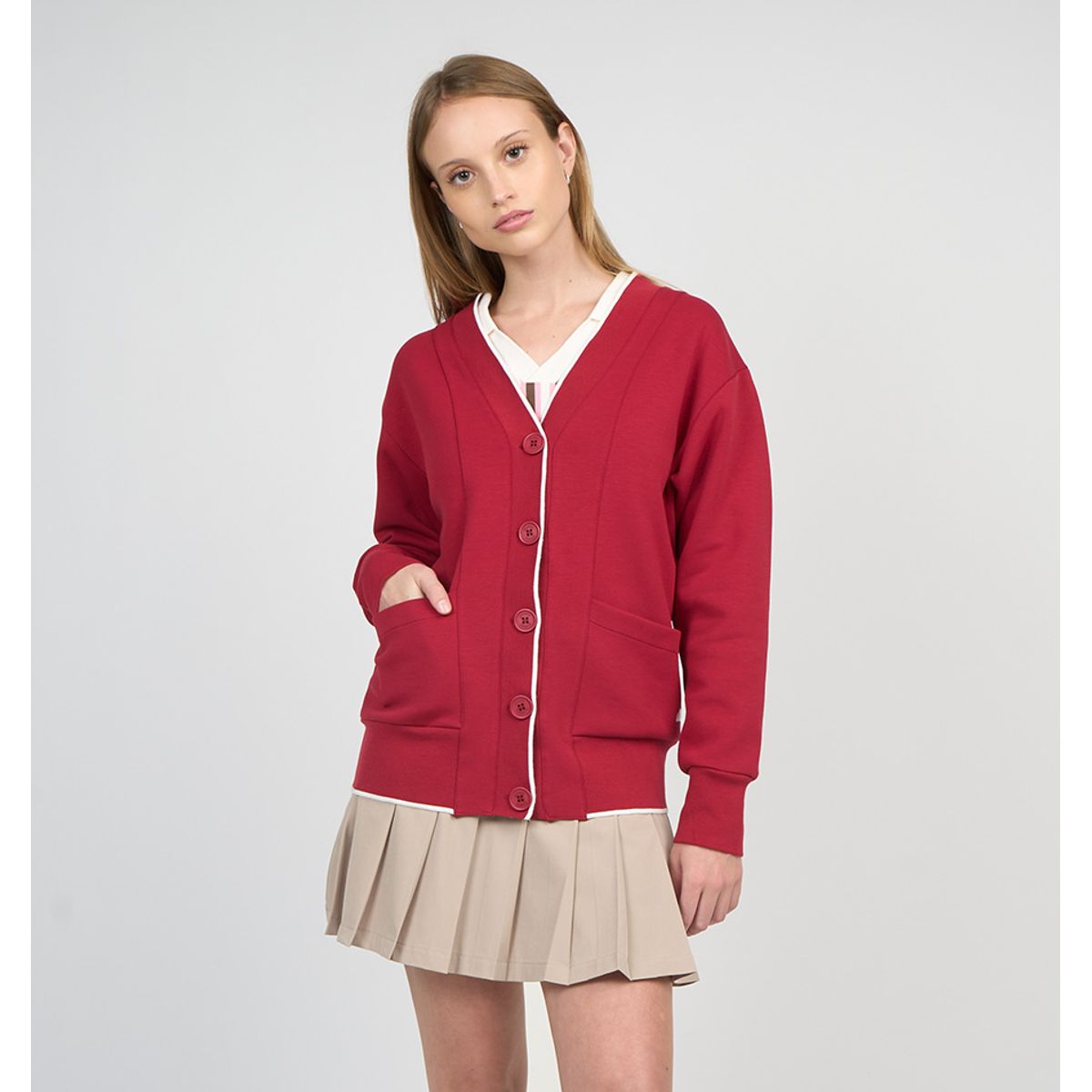 ELLESSE - POLERON MUJER ELLESSE GABINA ROJO