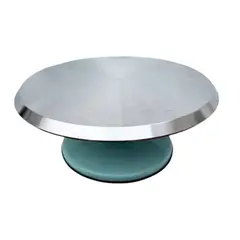 GENERICO - Plato Giratorio Rotación 360° Aluminio 31 Cm