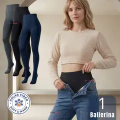 UTILISIMO - Ballerina Primera Capa Polar Mujer Elasticada Térmica Colores Surtidos