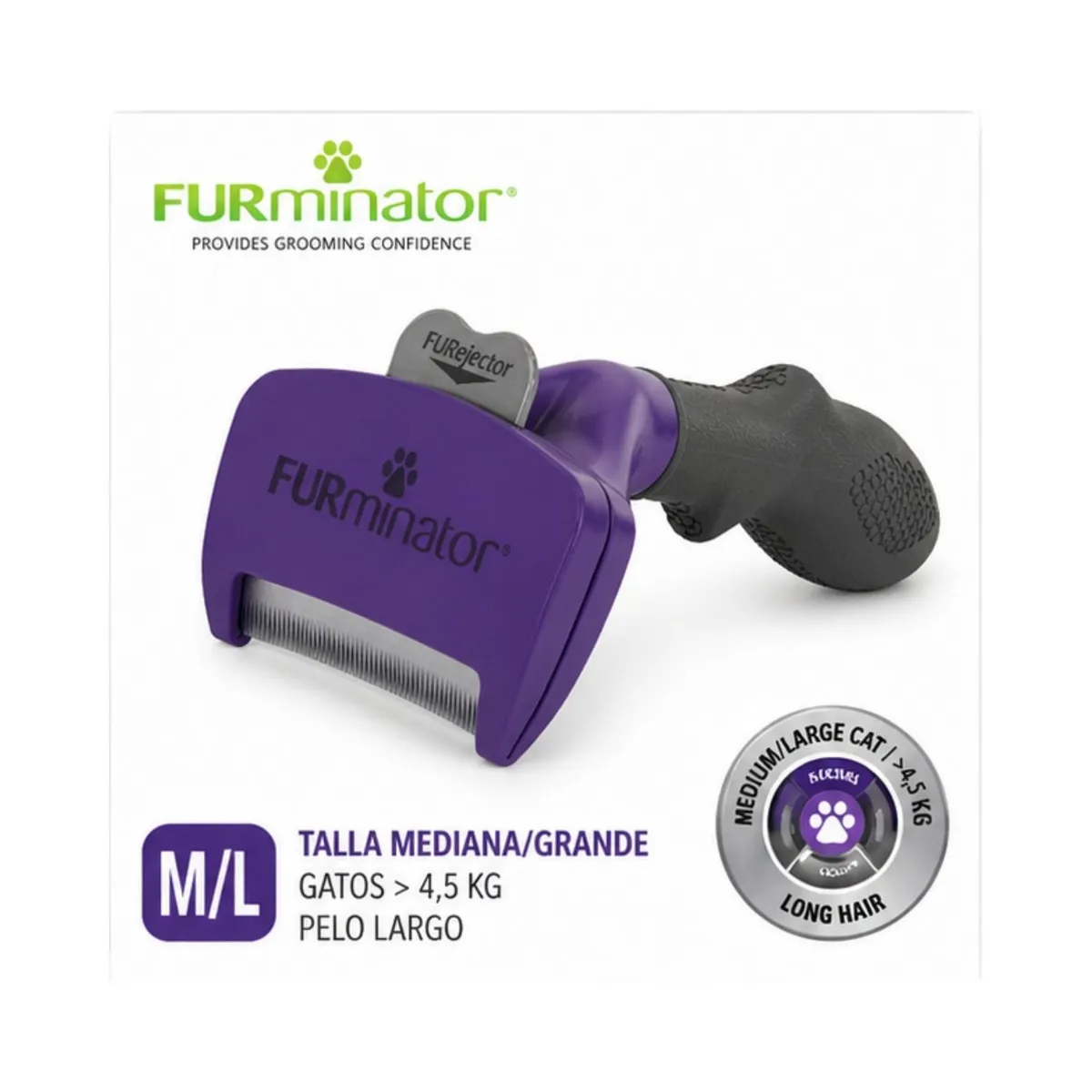 FURMINATOR - FURminator Gato Pelo Largo M/L Deslanador