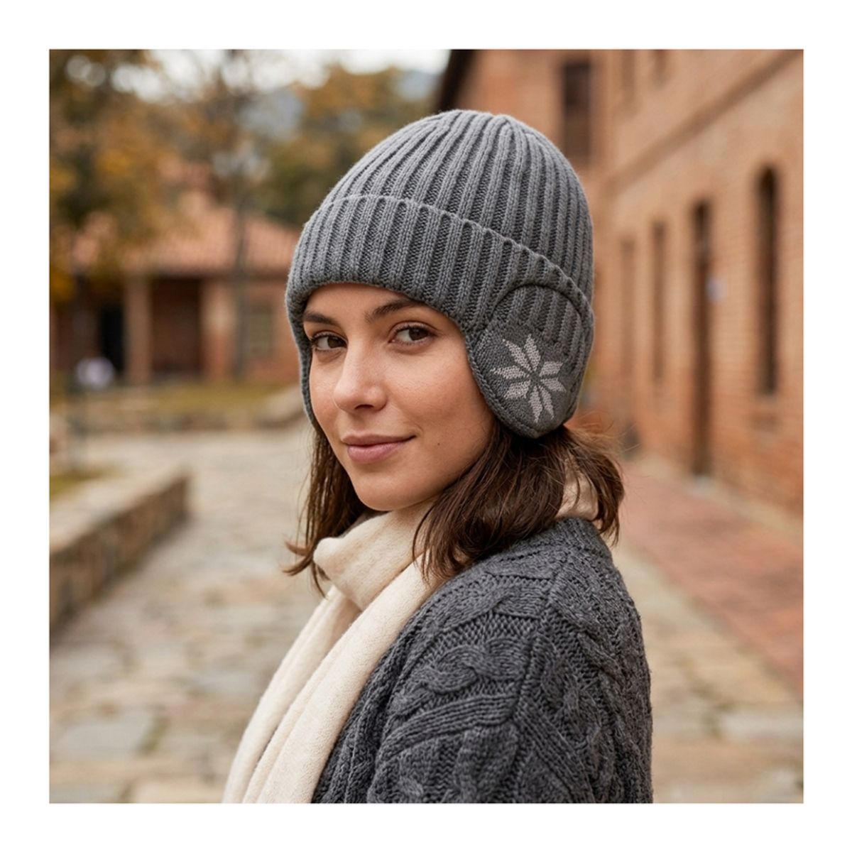 EKOL TACTICA MILITAR - Gorro Beanie De Lana Adulto Con Cubre Orejas Unisex Surtidos