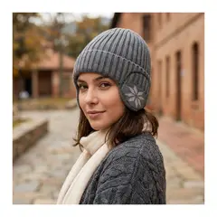 EKOL TACTICA MILITAR - Gorro Beanie De Lana Adulto Con Cubre Orejas Unisex Surtidos