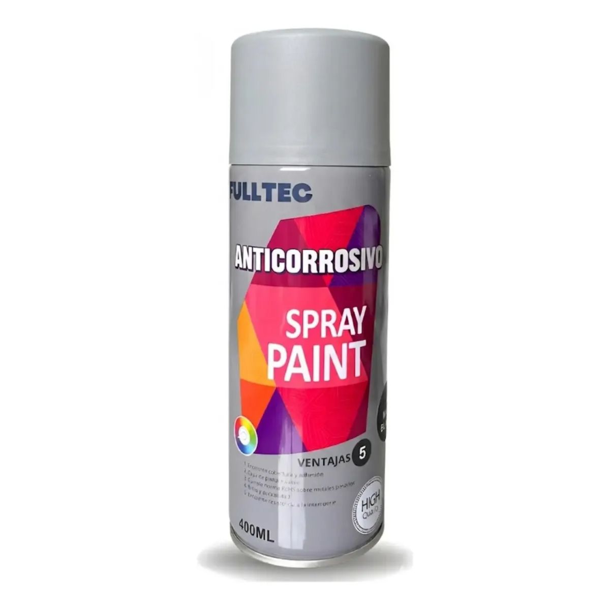 FULLTEC - Spray Anticorrosivo Y Antioxidante Fulltec 400ml Proteccion Gris Silver 125