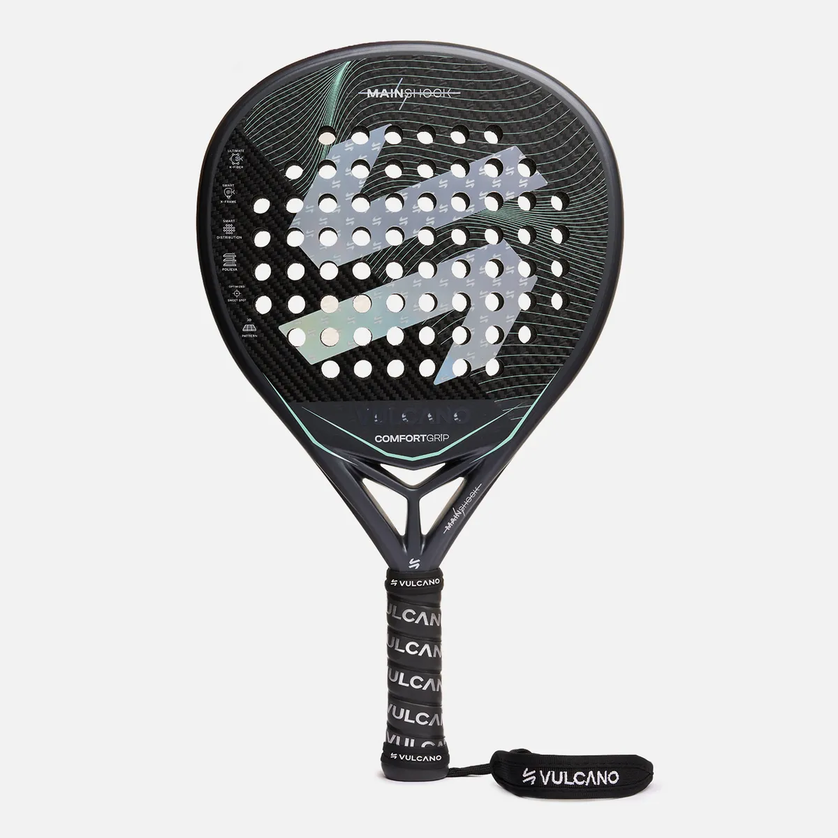 VULCANO - Pala Mainshock Padel Racket Gris Vulcano