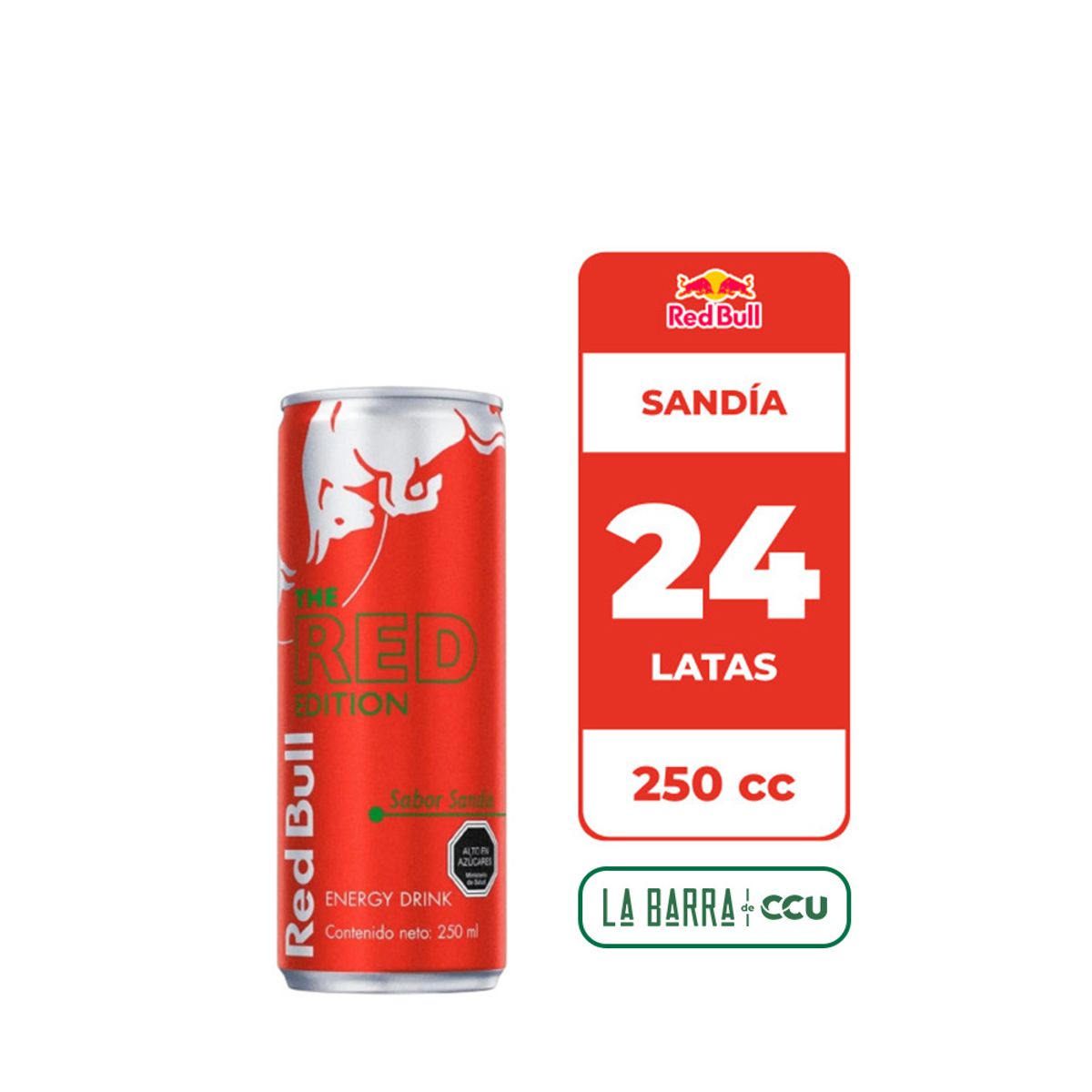 RED BULL - 24x Bebida Energética Red Bull Sandía 250cc