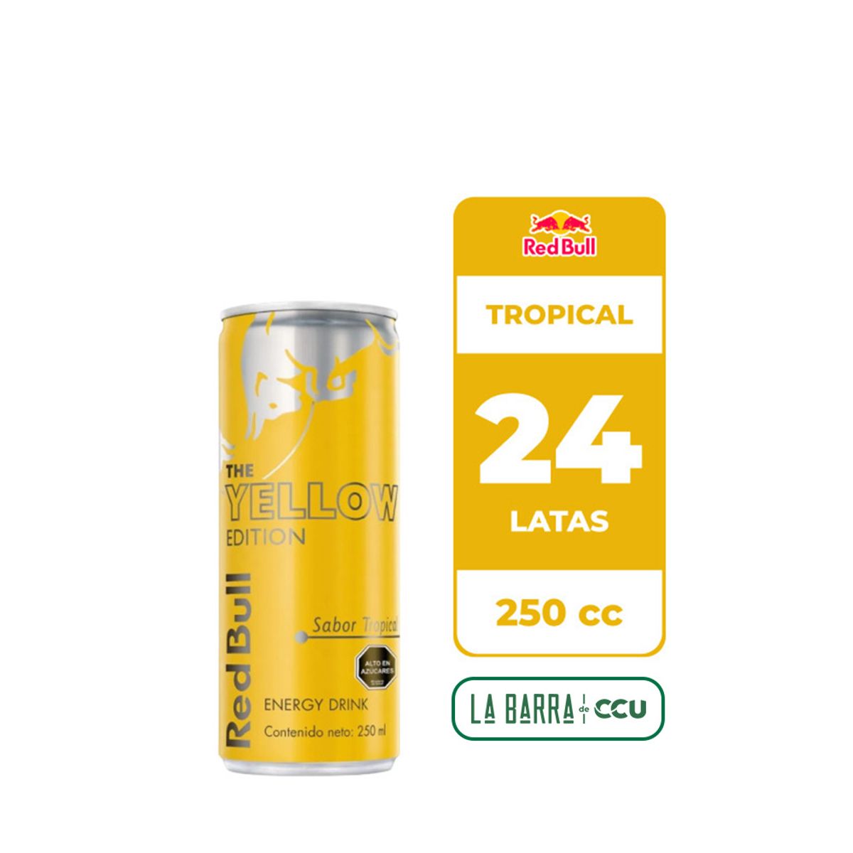 RED BULL - 24x Bebida Energética Red Bull Tropical 250cc