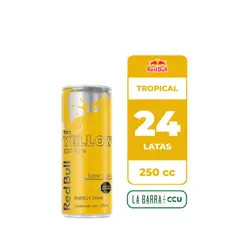 RED BULL - 24x Bebida Energética Tropical 250cc