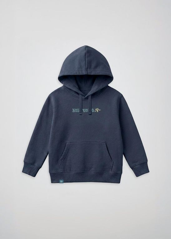 Poleron Hoodie Algodon Print Ninos Azul 9-10 ANOS