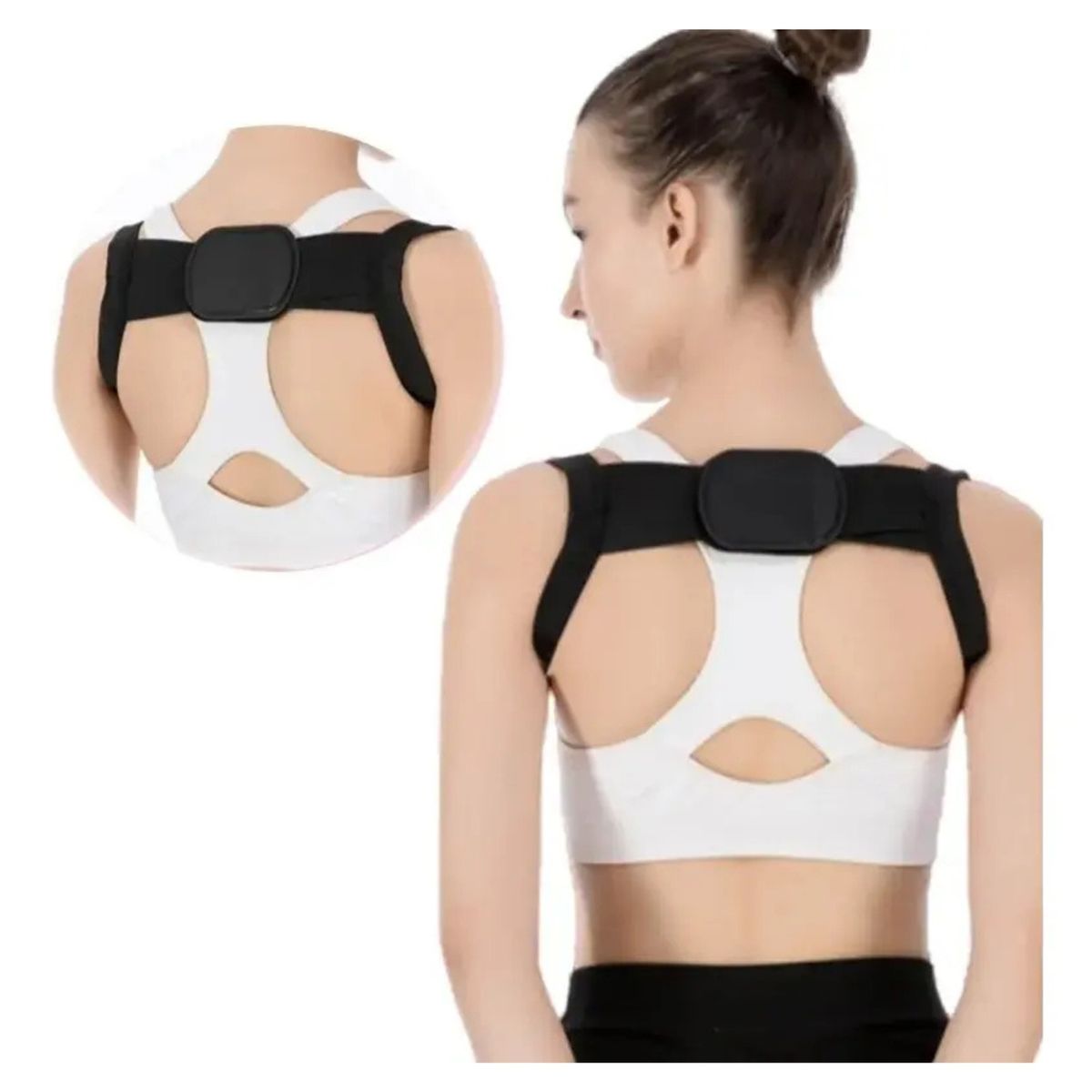 GENERICO - Corrector De Postura Soporte Ajustable Para Espalda Superior