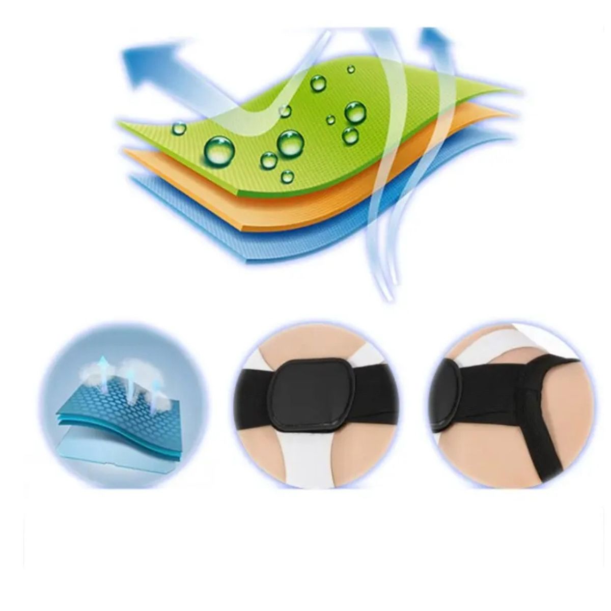 GENERICO - Corrector De Postura Soporte Ajustable Para Espalda Superior