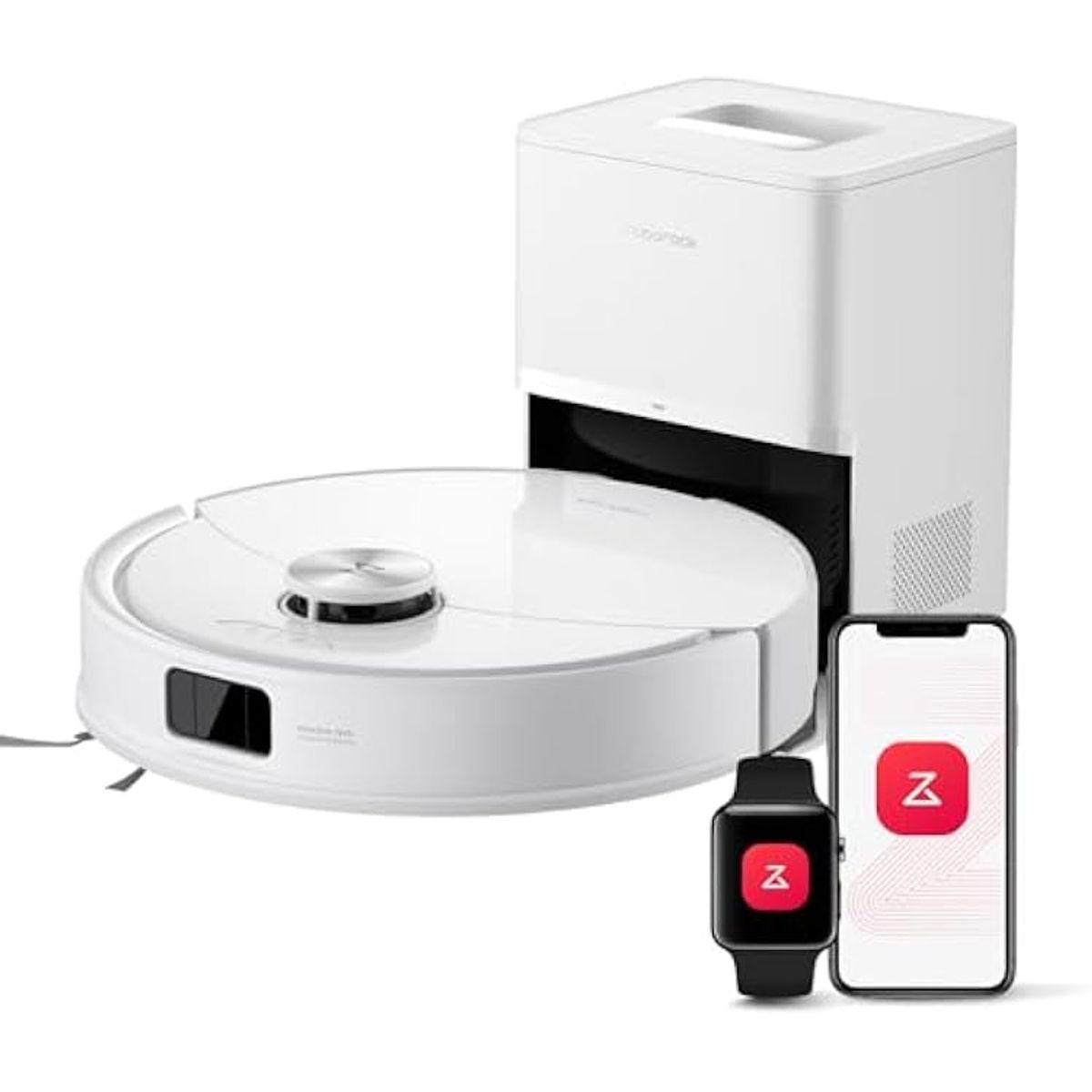 JONR - Roborock Q10 VF+ Robot aspiradora y trapeador con autovaciado, succión de 10000 Pa Blanco