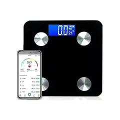 GENERICO - Pesa De Baño Digital Bluetooth App Control De Peso Y Porcentaje Grasa