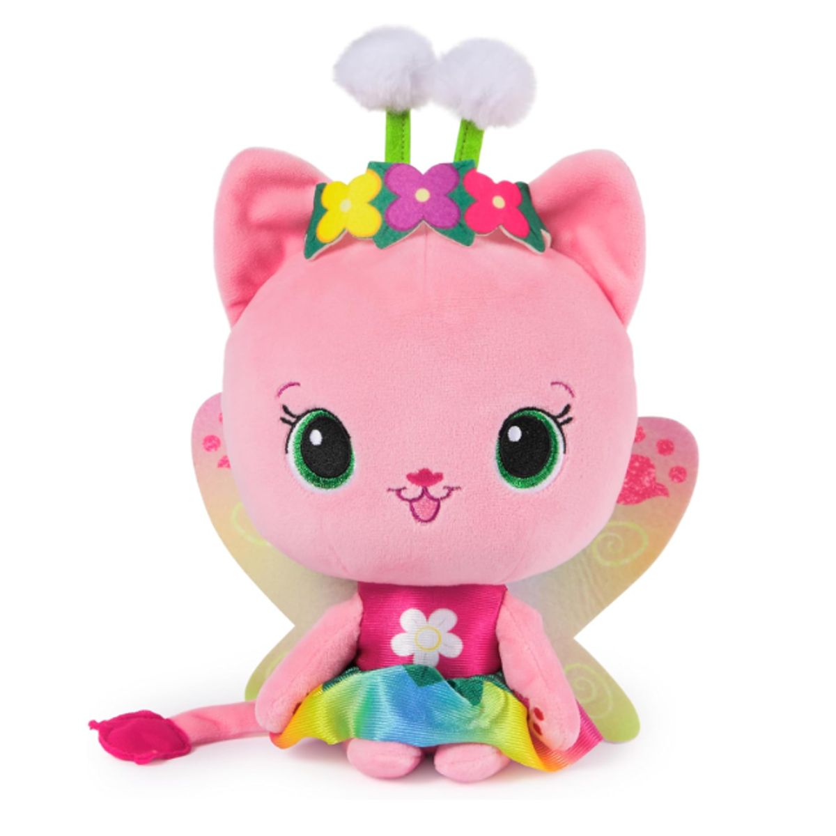 LA CASA DE GABBY - La Casa de Gabby Peluche Oficial Gatita Hada con Luz Arcoíris