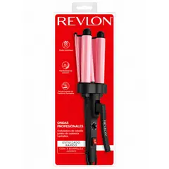 REVLON - Ondulador Waver 3 Barriles Jumbo Rosa Pro - PS