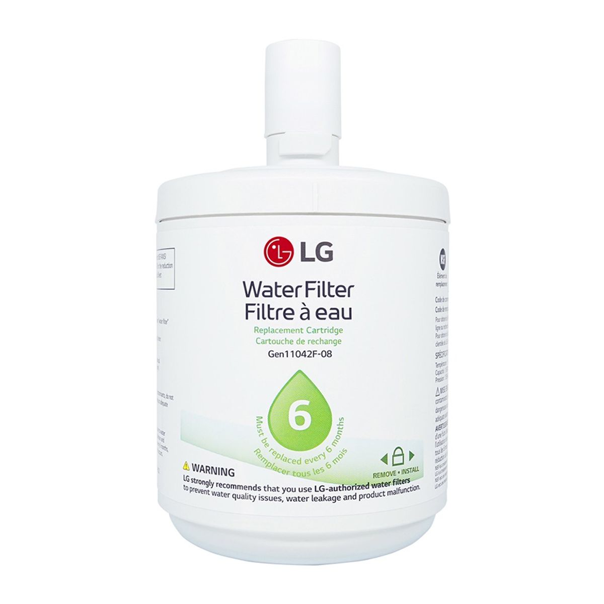 LG - Filtro de agua para refrigeradores LT500P 6 meses