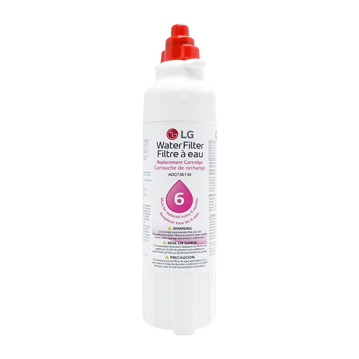 LG - Filtro de agua para refrigerador LT800P 6 meses