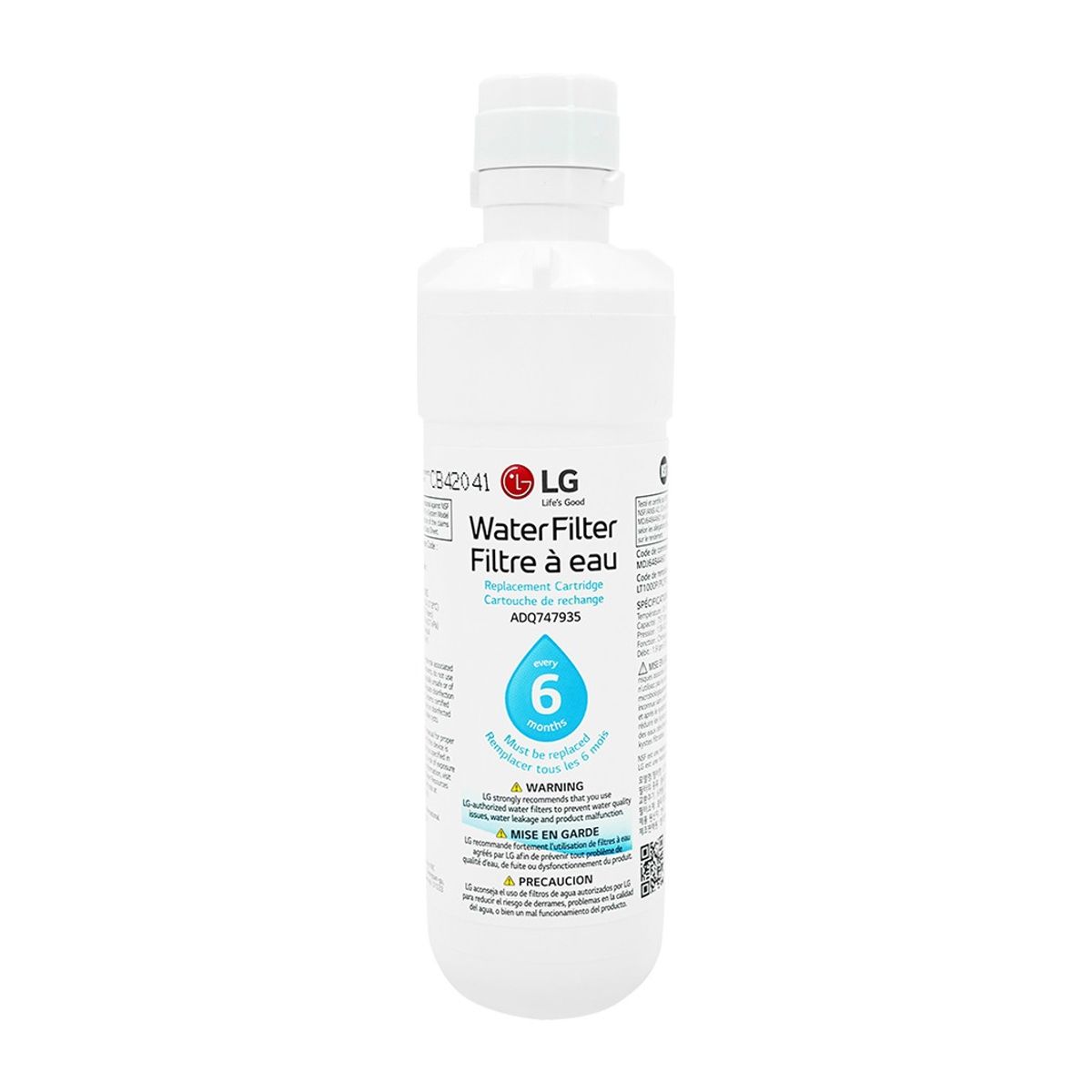 LG - Filtro de agua para refrigerador LG LT1000P