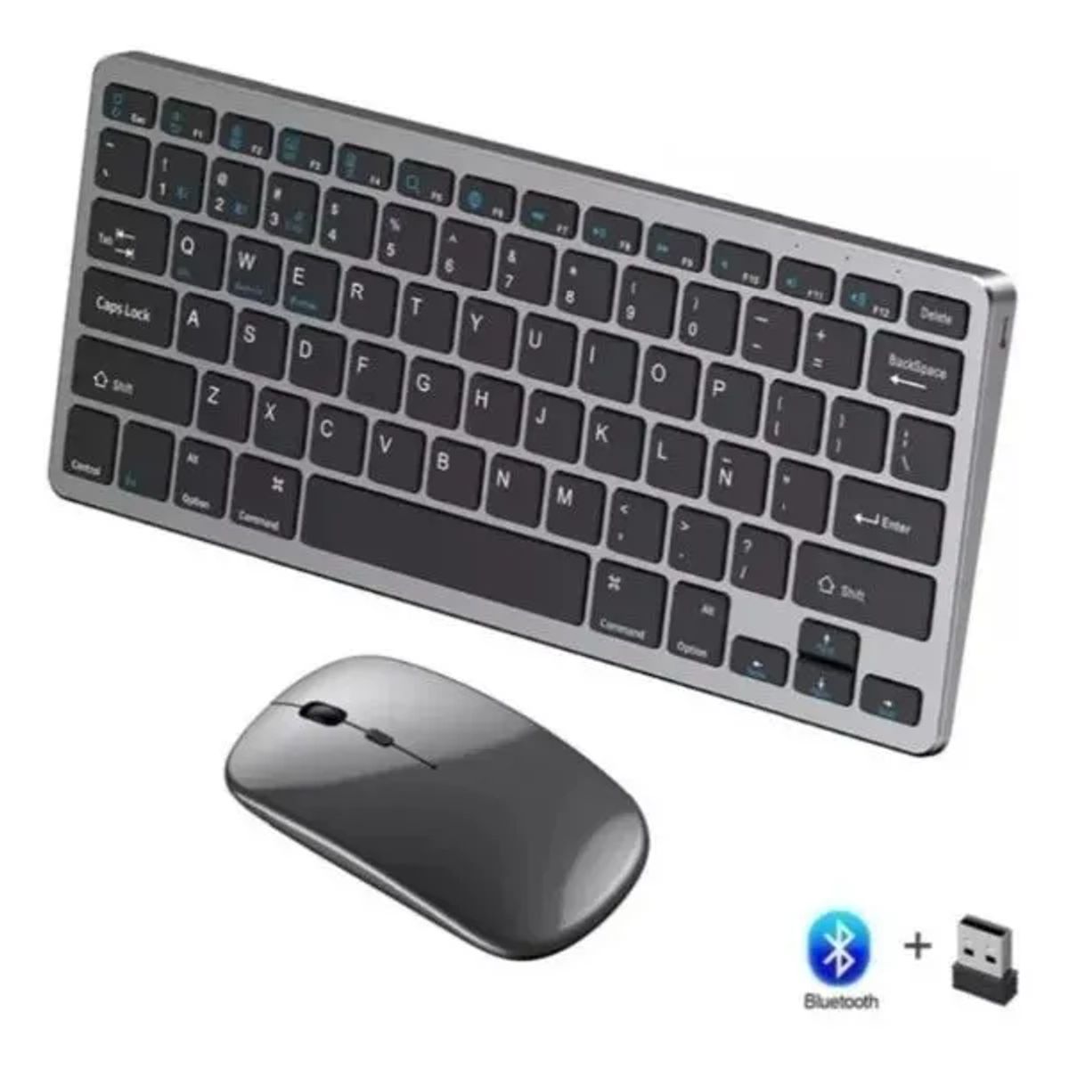 GENERICO - Kit Mouse Y Teclado Inalámbrico Bt Español Recargable
