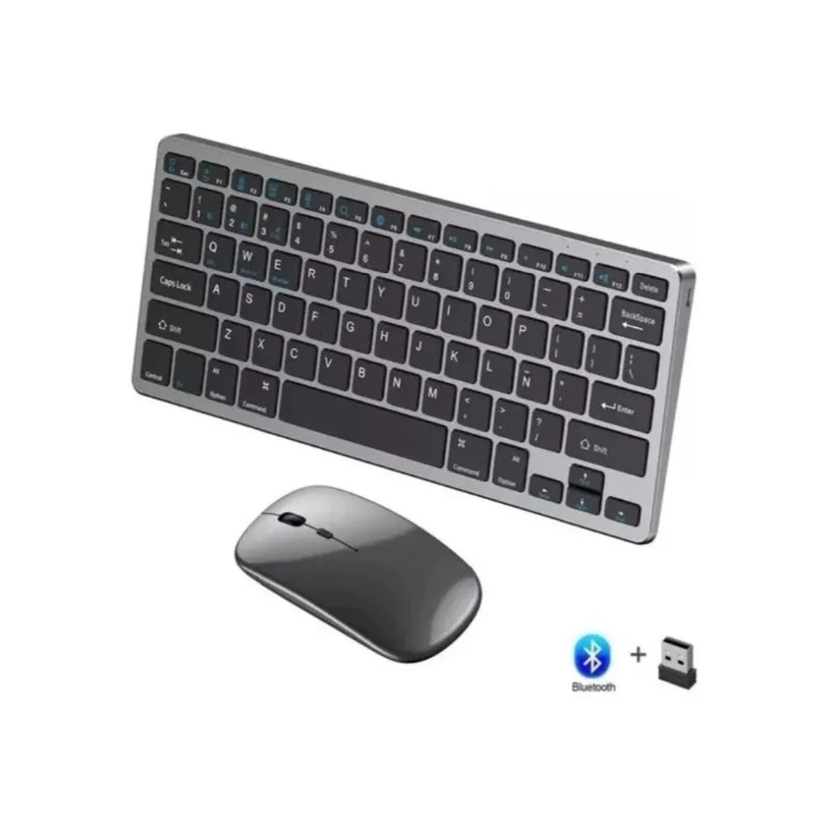 GENERICO - Kit Mouse Y Teclado Inalámbrico Bt Español Recargable