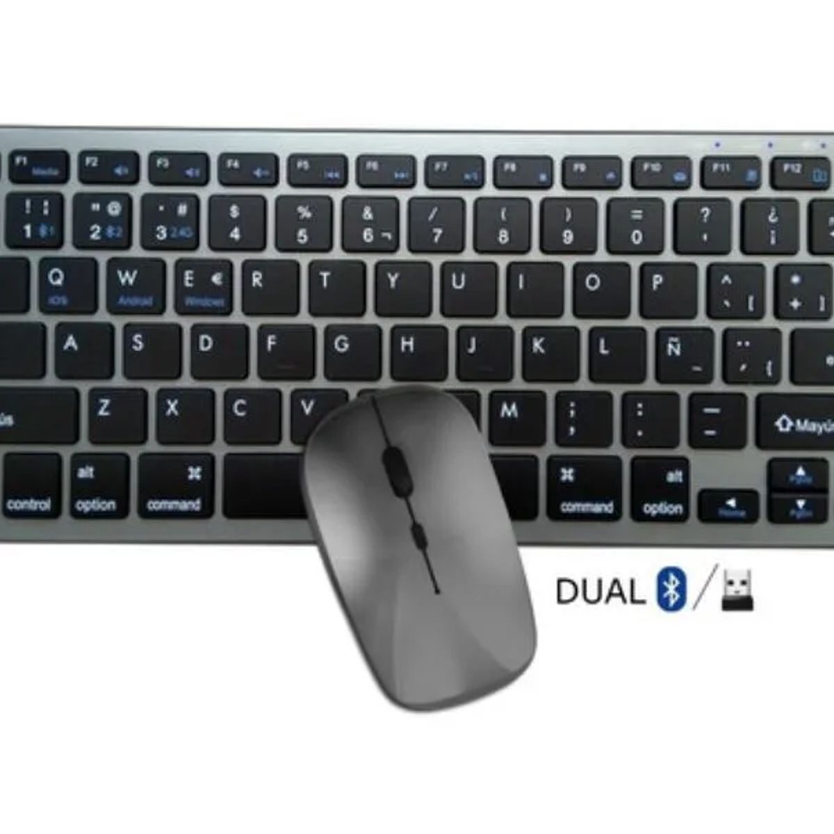 GENERICO - Kit Mouse Y Teclado Inalámbrico Bt Español Recargable