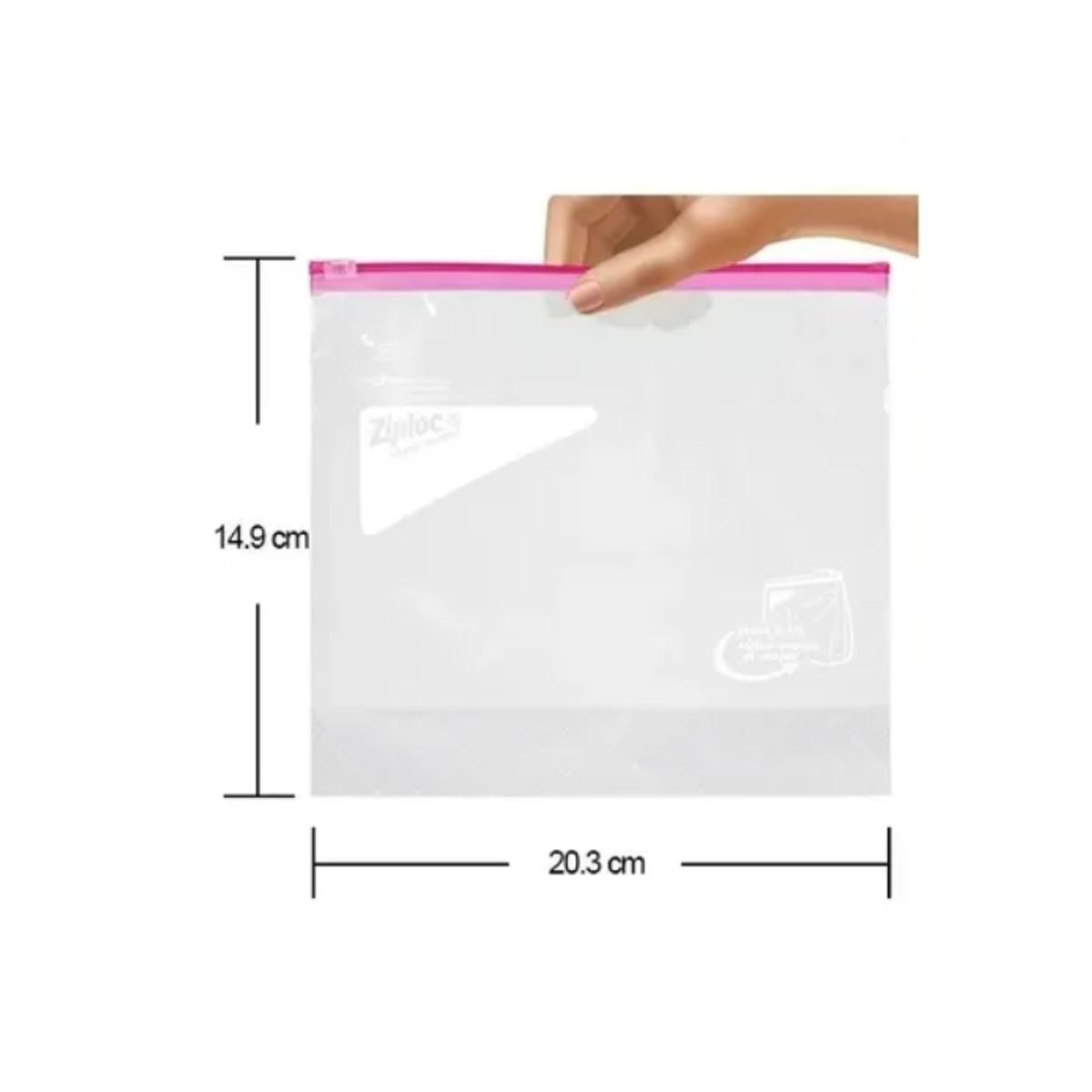 ZIPLOC - 2 Pack 20 Bolsas Con Cierre Para Organizar Medianas Ziploc
