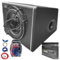 GENERICO - Subwoofer 10 Pulgadas 3000w Con Kit De Instalación