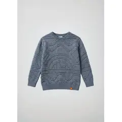 KAYA UNITE - Chaleco Tejido Cuello Redondo Jacquard Niños