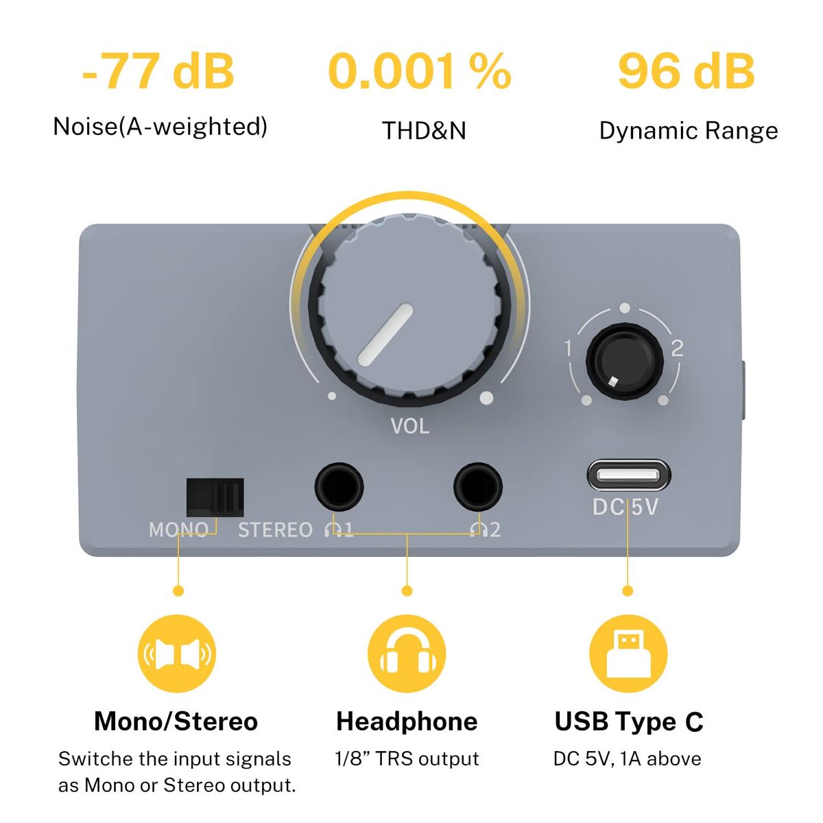 GENERICO - Amplificador de Audífonos Donner EC1302