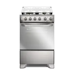 ELECTROLUX - Cocina a Gas 4 Platos VaporBake, Triple Llama y Grill FE4SXC Inox