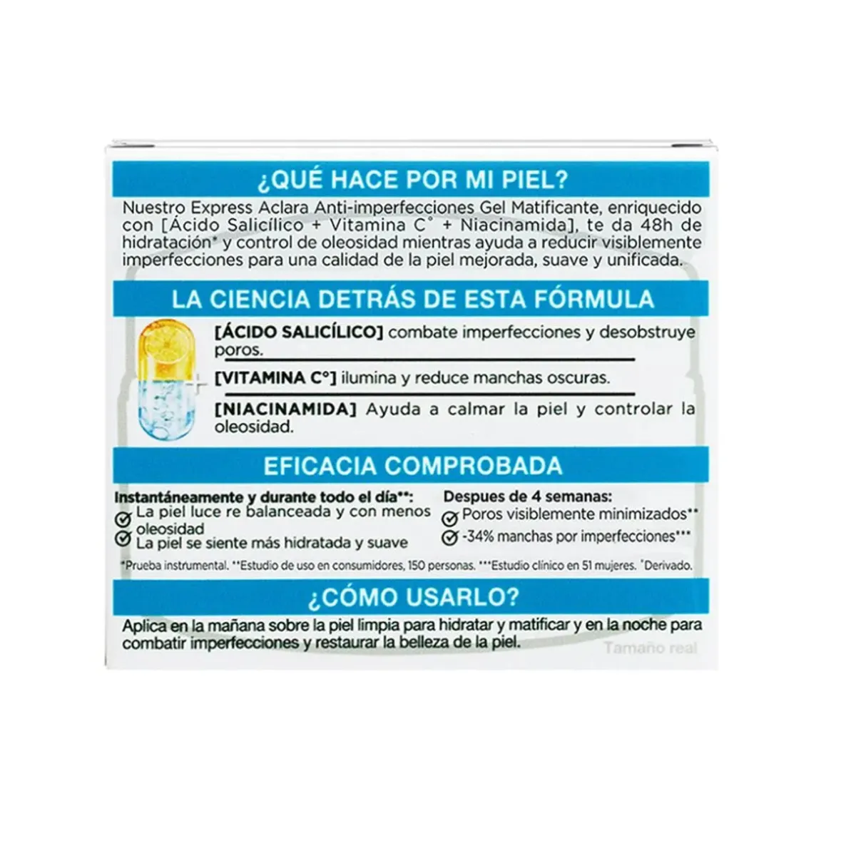 GARNIER - Gel Garnier Express Aclara Anti-Imperfecciones 50ml