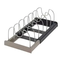 GENERICO - Rack Organizador Tapas Ollas Expandible Cocina Menaje Sartén