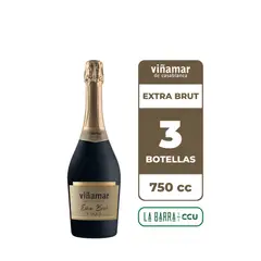 VIÑAMAR - 3x Espumante Extra Brut 750cc