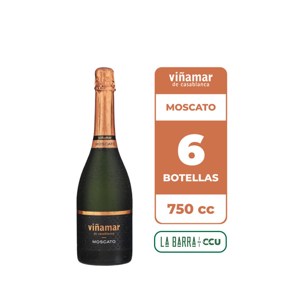 VIÑAMAR - 6x Espumante Viñamar Moscato 750cc