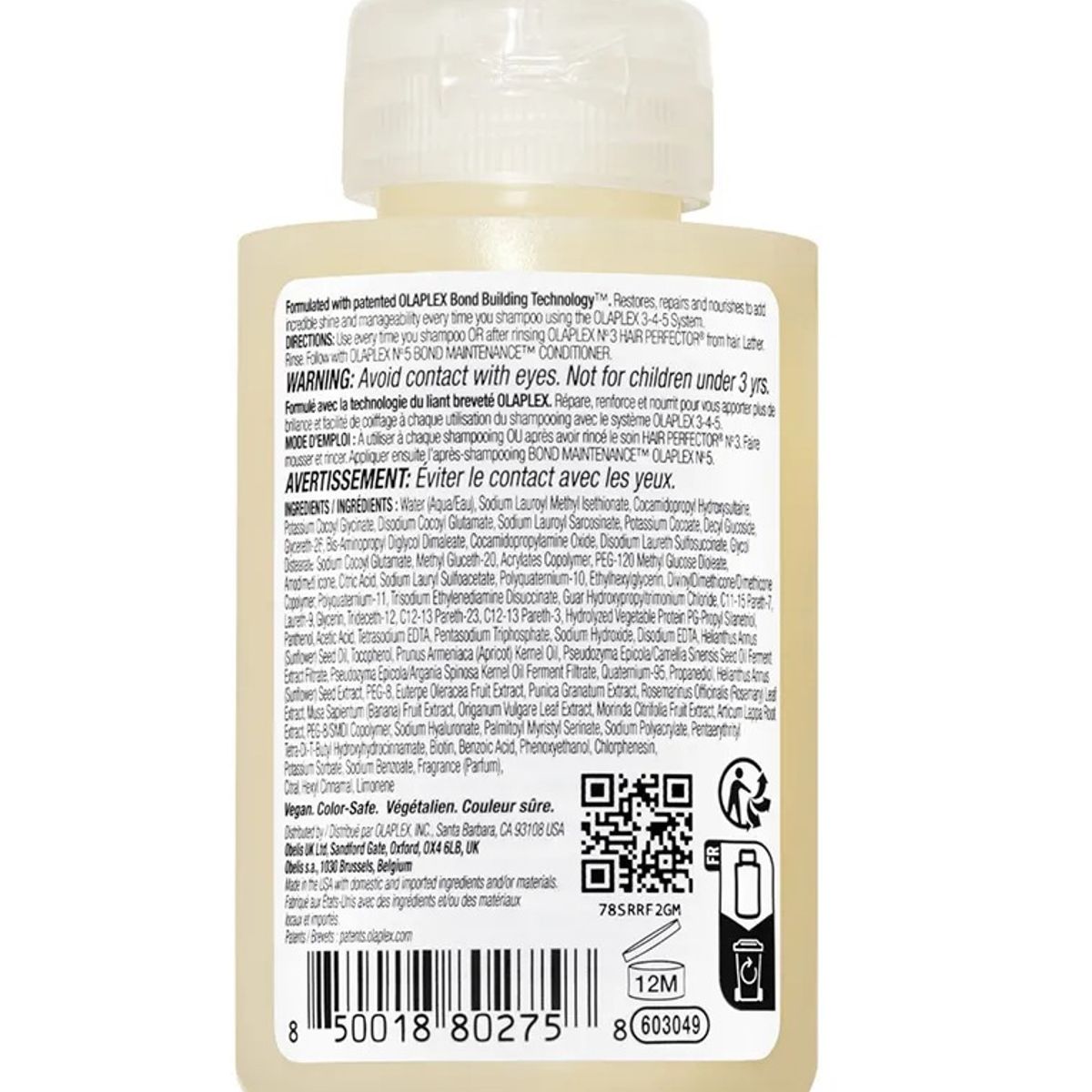 OLAPLEX - Shampoo Olaplex N° 4 Mantenimiento 100ml 