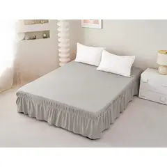 GENERICO - FALDON DE CAMA CON PLISADO ELASTICADO ELEGANTE