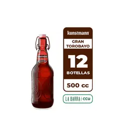 KUNSTMANN - 12x Cerveza Gran Torobayo 7.5.0° Botella 500cc