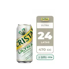 CRISTAL - 24x Cerveza Ultra 3.5° Lata 470cc