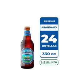 KUNSTMANN - 24x Cerveza Arándano 4.8° Botella 330cc