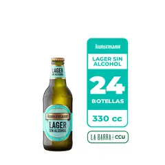KUNSTMANN - 24x Cerveza Sin Alcohol Botella 330cc