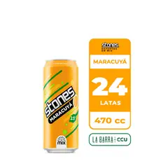 STONES - 24x Cerveza Maracuyá 2.5° Lata 470cc