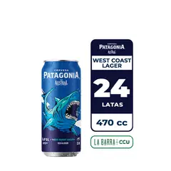 AUSTRAL - 24x Cerveza Patagonia West Coast Lager 5.0° Lata 470cc