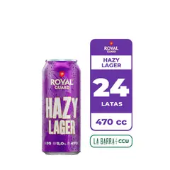 ROYAL GUARD - 24x Cerveza Hazy Lager 5° Lata 470cc