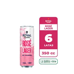 ROYAL GUARD - 6x Cerveza Rosé 3.8° Lata 350cc