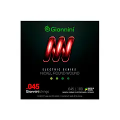 GENERICO - Set de 4 Cuerdas Bajo Eléctrico 45-100 Giannini GEEBRS 45 100