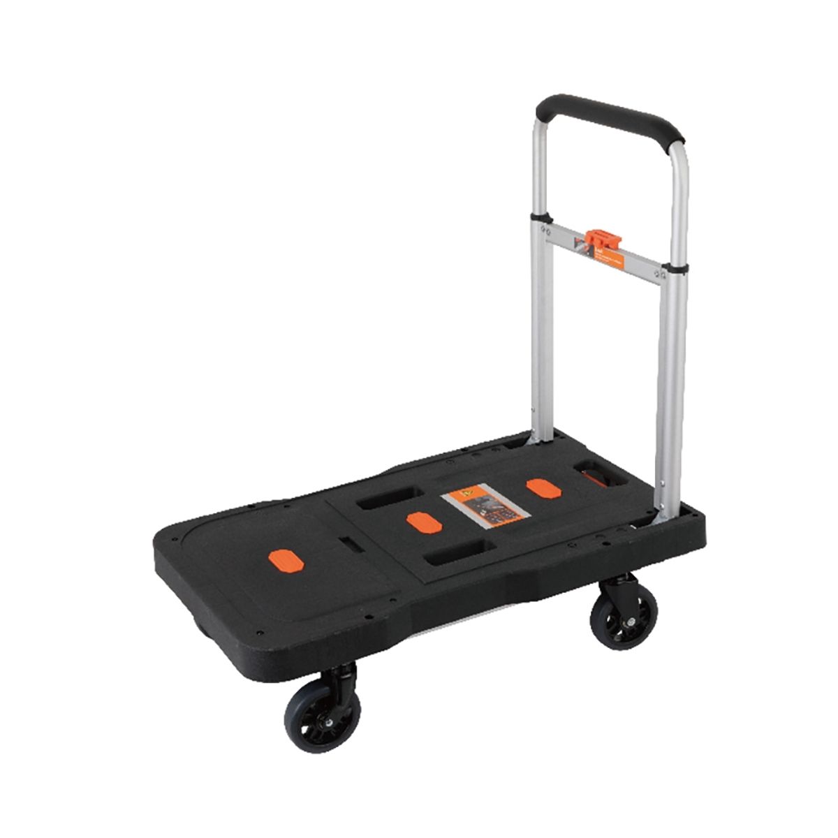 KENDO - Carro De Carga Yegua Multiuso Plegable 4 Ruedas Manual 300kg