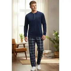LOOK SHOP - Pijama Hombre Micropolar Invierno Térmico 2 Piezas 5385